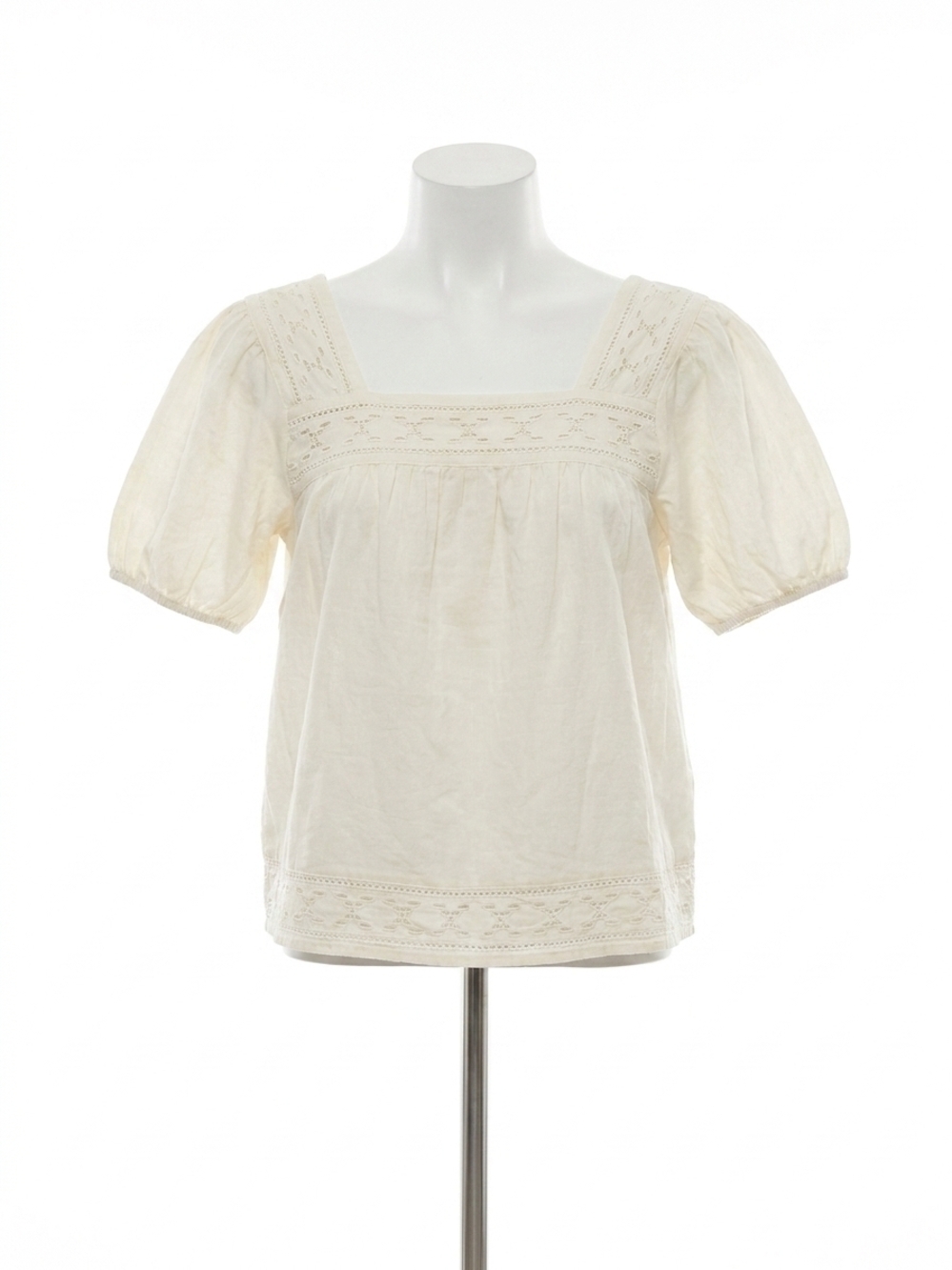NEW MOTHER women's memory lane puff sleeve blouse in early bird